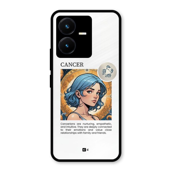 Connected Cancer Metal Back Case for Vivo Y22
