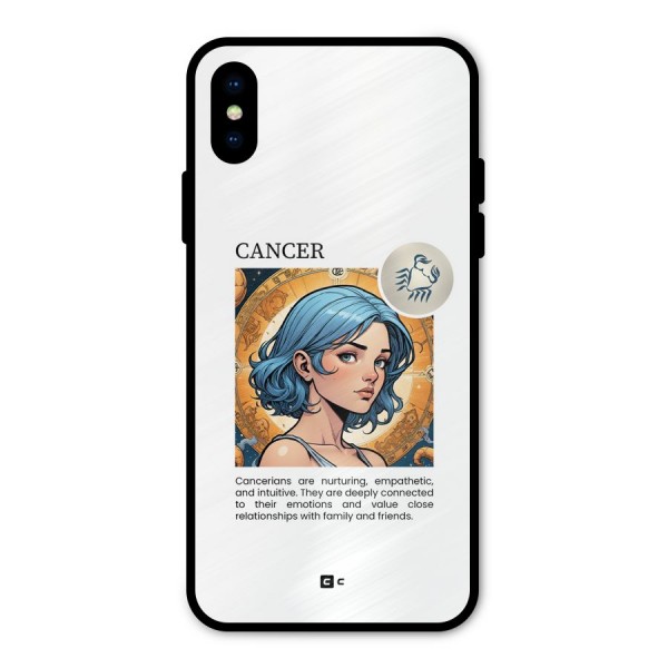 Connected Cancer Metal Back Case for iPhone XS
