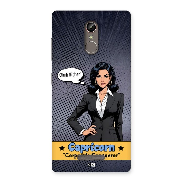 Conqueror Capricorn Back Case for Gionee S6s