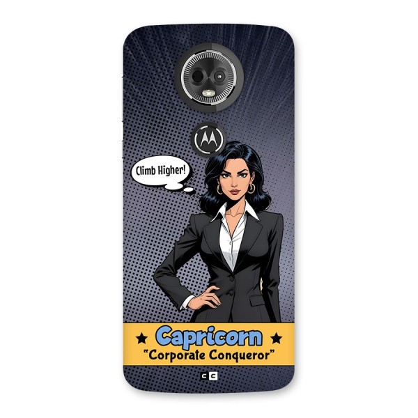 Conqueror Capricorn Back Case for Moto E5 Plus