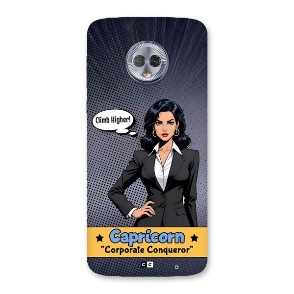 Conqueror Capricorn Back Case for Moto G6 Plus
