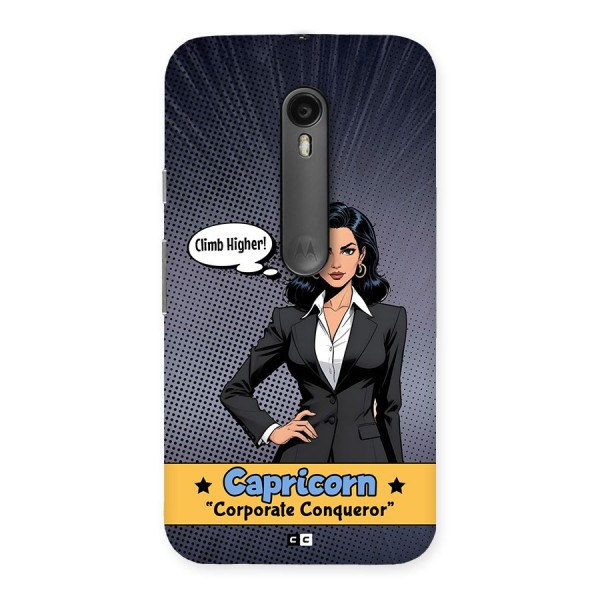 Conqueror Capricorn Back Case for Moto G Turbo