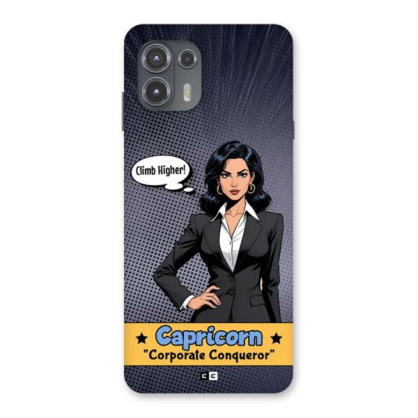 Conqueror Capricorn Back Case for Motorola Edge 20 Fusion