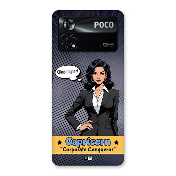 Conqueror Capricorn Back Case for Poco X4 Pro 5G