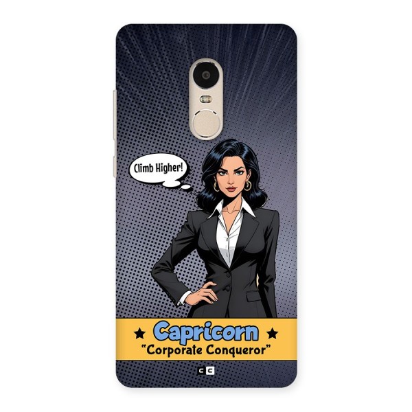 Conqueror Capricorn Back Case for Redmi Note 4