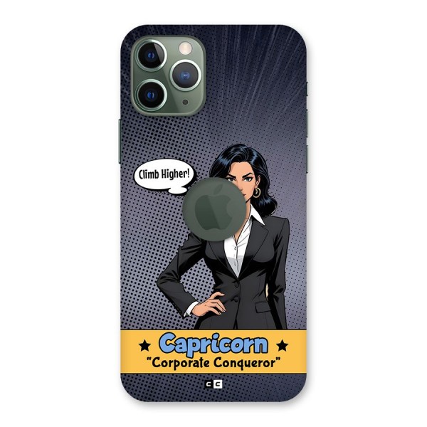 Conqueror Capricorn Back Case for iPhone 11 Pro Logo Cut