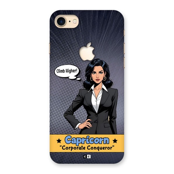 Conqueror Capricorn Back Case for iPhone 7 Apple Cut