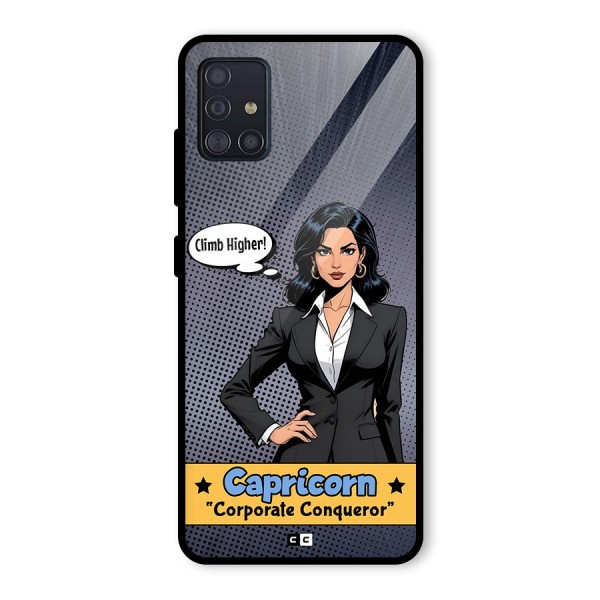 Conqueror Capricorn Glass Back Case for Galaxy A51