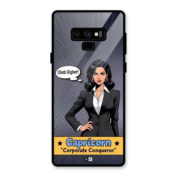 Conqueror Capricorn Glass Back Case for Galaxy Note 9