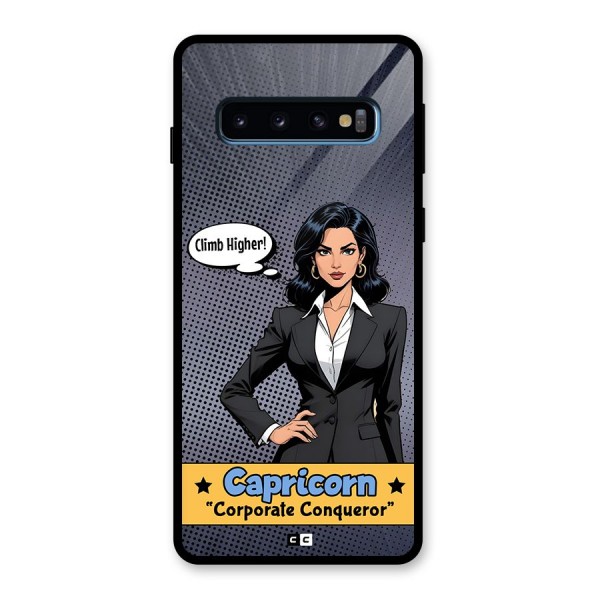Conqueror Capricorn Glass Back Case for Galaxy S10