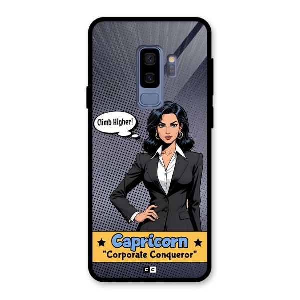 Conqueror Capricorn Glass Back Case for Galaxy S9 Plus