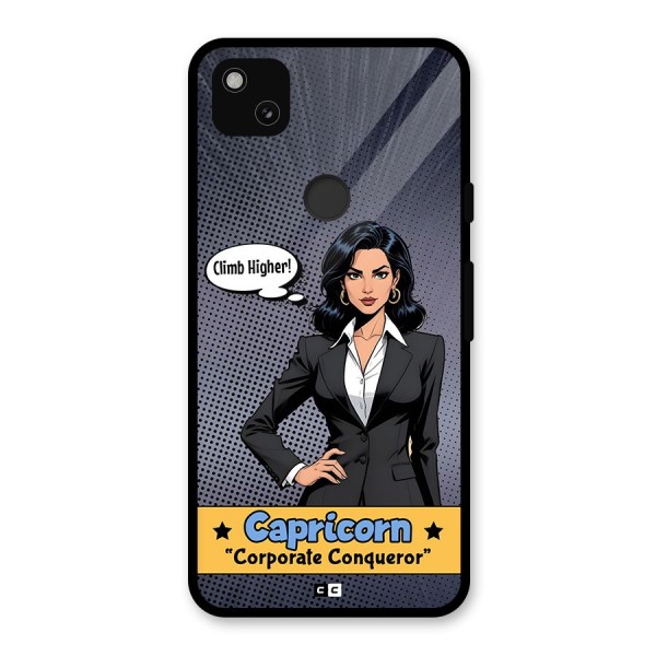 Conqueror Capricorn Glass Back Case for Google Pixel 4a