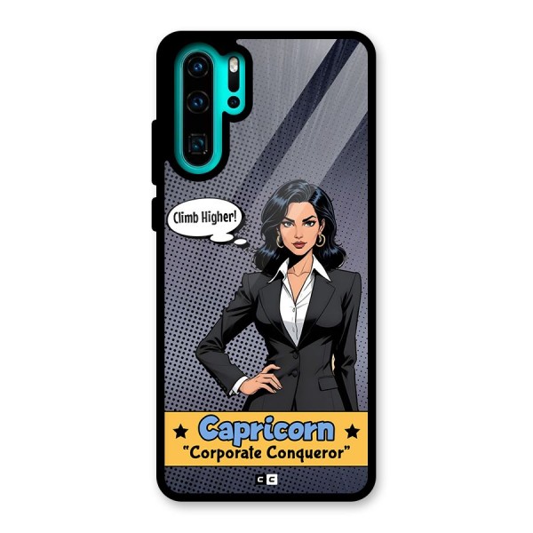 Conqueror Capricorn Glass Back Case for Huawei P30 Pro