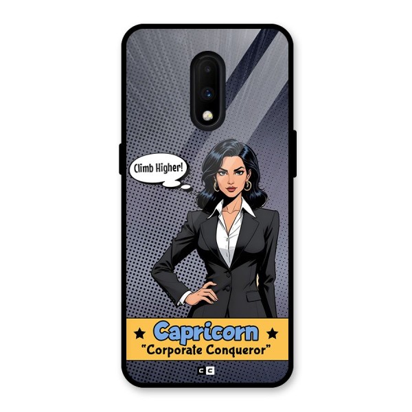 Conqueror Capricorn Glass Back Case for OnePlus 7
