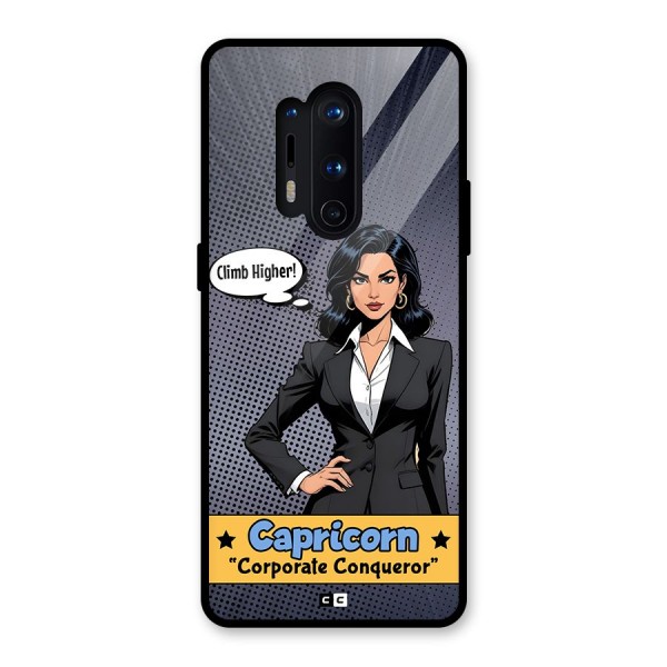 Conqueror Capricorn Glass Back Case for OnePlus 8 Pro
