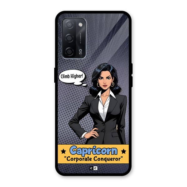 Conqueror Capricorn Glass Back Case for Oppo A53s 5G
