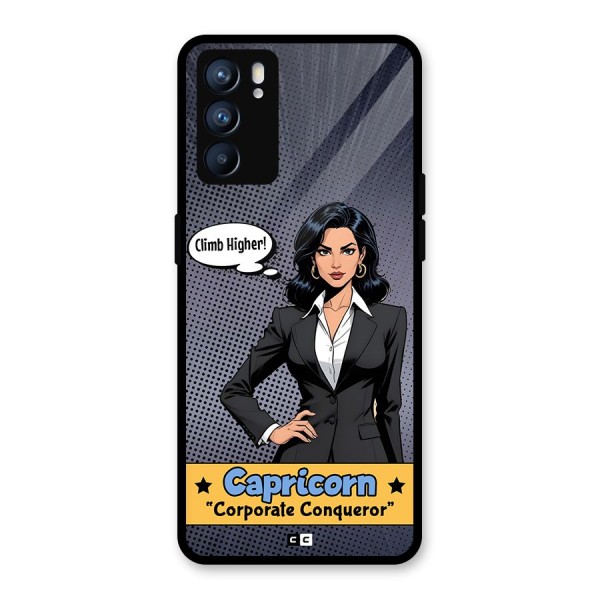 Conqueror Capricorn Glass Back Case for Oppo Reno6 5G