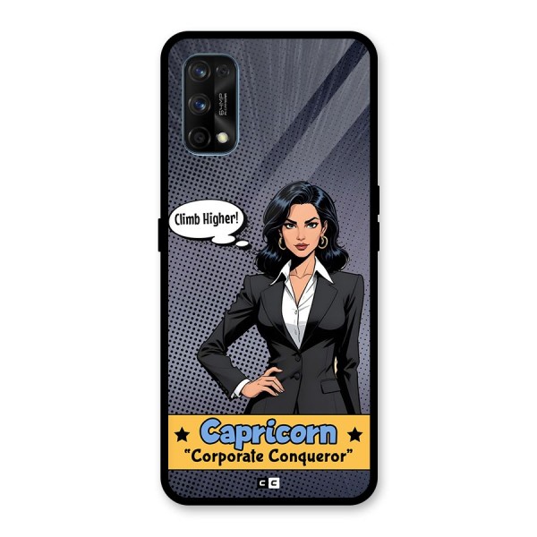 Conqueror Capricorn Glass Back Case for Realme 7 Pro