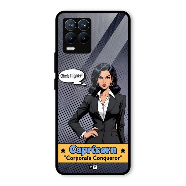 Conqueror Capricorn Glass Back Case for Realme 8 Pro