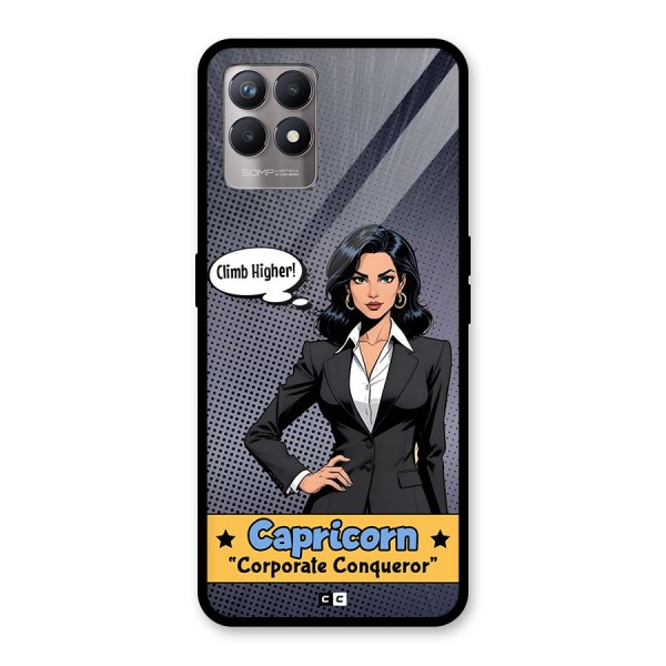 Conqueror Capricorn Glass Back Case for Realme 8i
