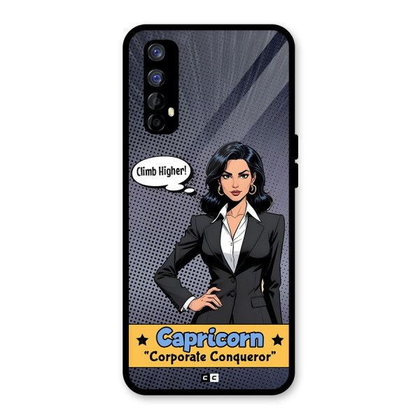 Conqueror Capricorn Glass Back Case for Realme Narzo 20 Pro