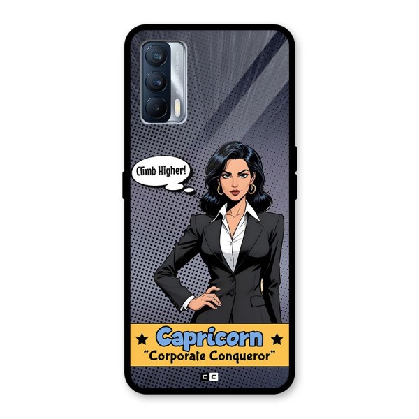 Conqueror Capricorn Glass Back Case for Realme X7