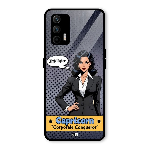 Conqueror Capricorn Glass Back Case for Realme X7 Max