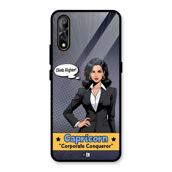Conqueror Capricorn Glass Back Case for Vivo S1