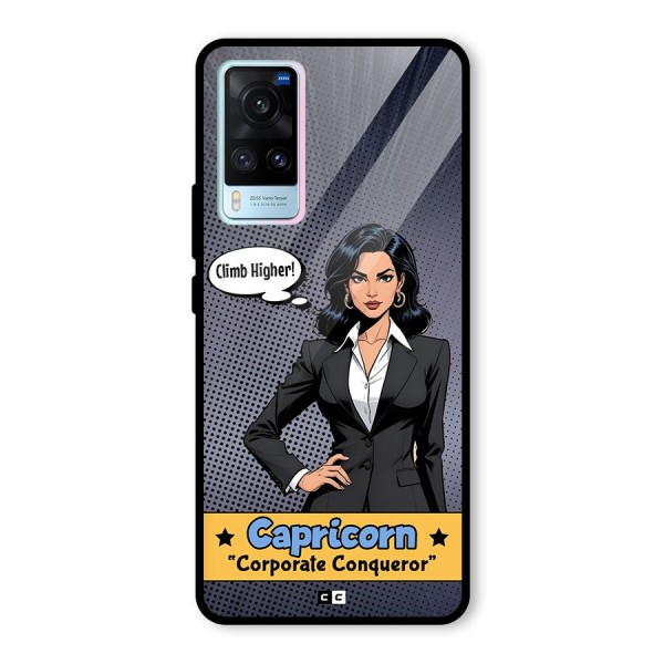 Conqueror Capricorn Glass Back Case for Vivo X60