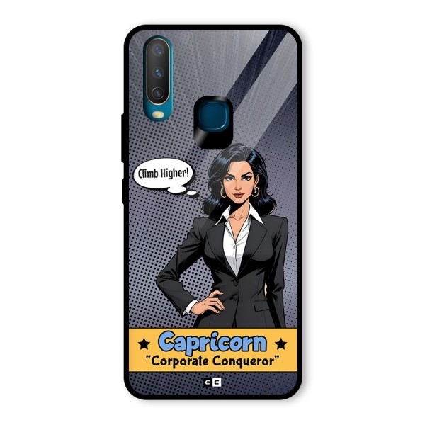 Conqueror Capricorn Glass Back Case for Vivo Y15