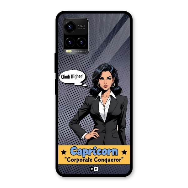 Conqueror Capricorn Glass Back Case for Vivo Y21T