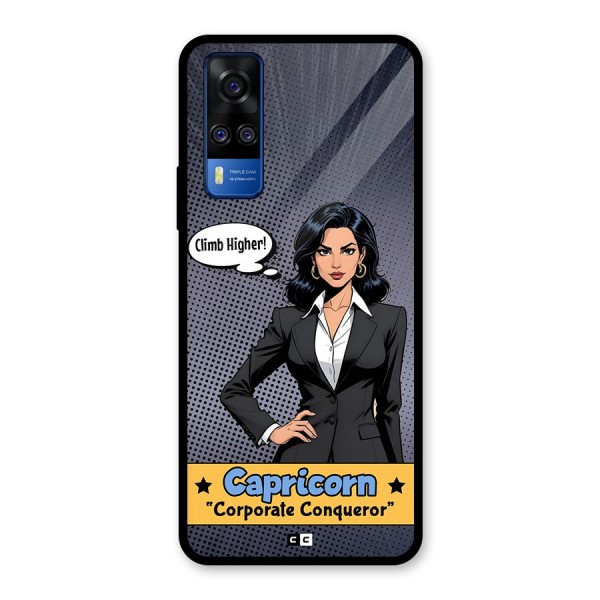 Conqueror Capricorn Glass Back Case for Vivo Y31