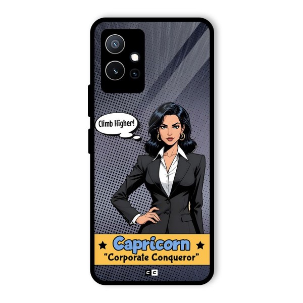 Conqueror Capricorn Glass Back Case for Vivo iQOO Z6