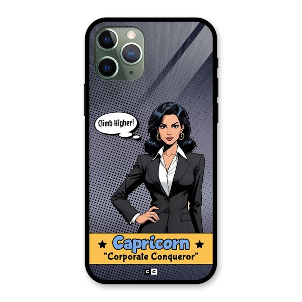 Conqueror Capricorn Glass Back Case for iPhone 11 Pro