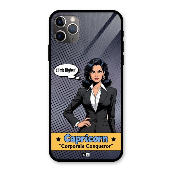 Conqueror Capricorn Glass Back Case for iPhone 11 Pro Max