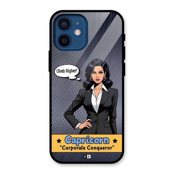 Conqueror Capricorn Glass Back Case for iPhone 12 Mini
