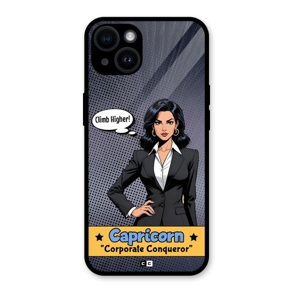 Conqueror Capricorn Glass Back Case for iPhone 14