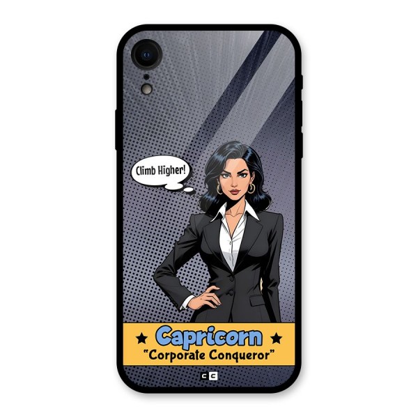 Conqueror Capricorn Glass Back Case for iPhone XR