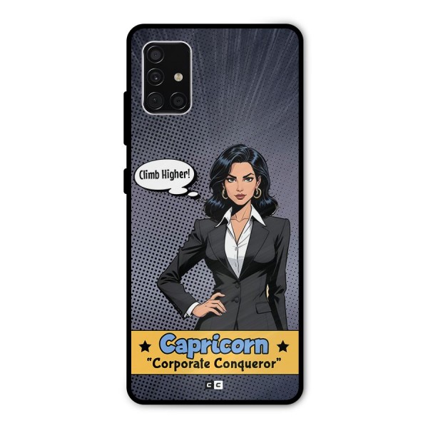 Conqueror Capricorn Metal Back Case for Galaxy A51