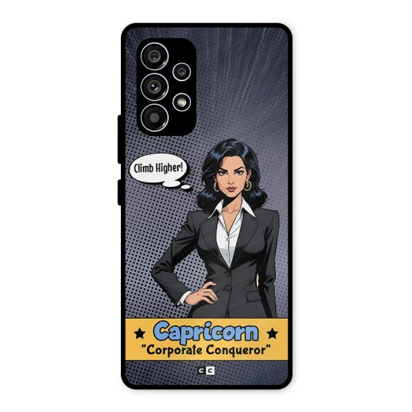 Conqueror Capricorn Metal Back Case for Galaxy A53 5G