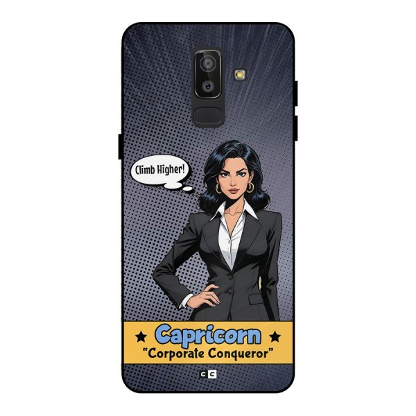 Conqueror Capricorn Metal Back Case for Galaxy J8