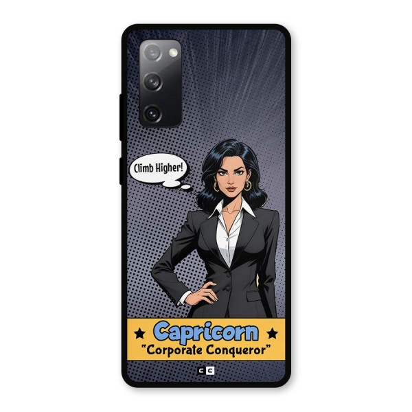 Conqueror Capricorn Metal Back Case for Galaxy S20 FE 5G