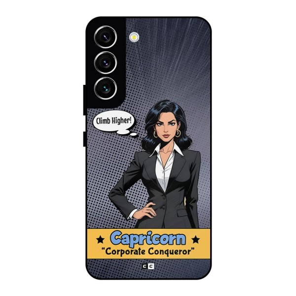 Conqueror Capricorn Metal Back Case for Galaxy S22 5G