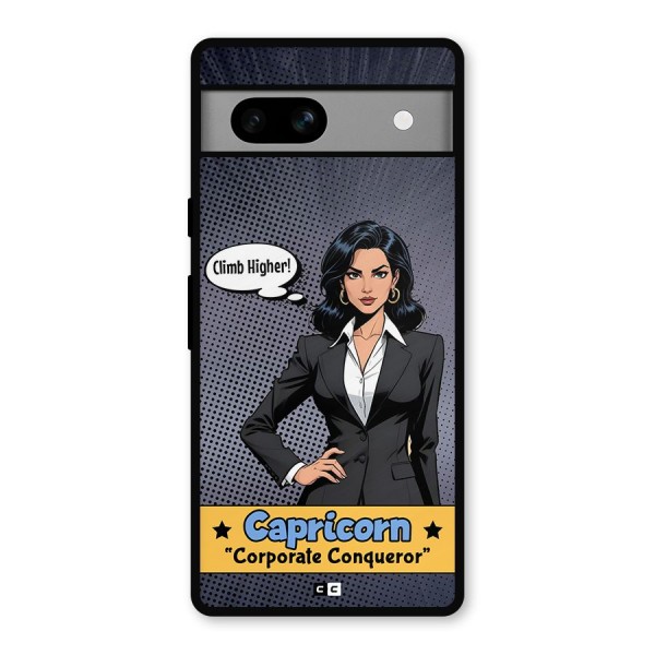 Conqueror Capricorn Metal Back Case for Google Pixel 7a
