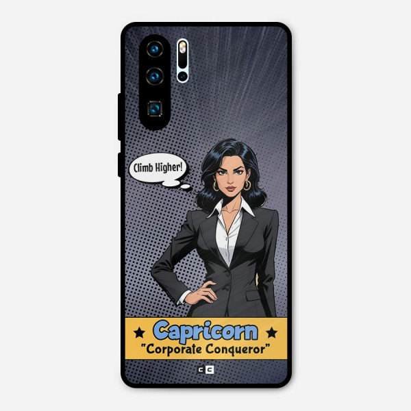 Conqueror Capricorn Metal Back Case for Huawei P30 Pro