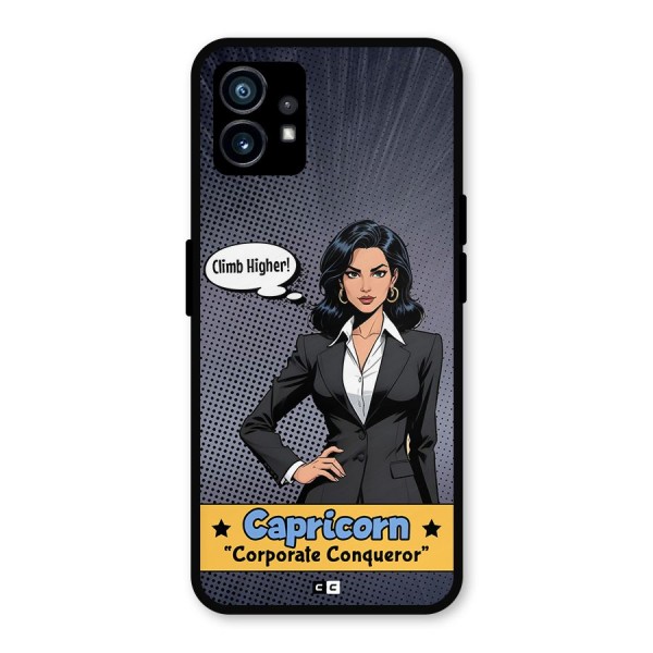 Conqueror Capricorn Metal Back Case for Nothing Phone 1