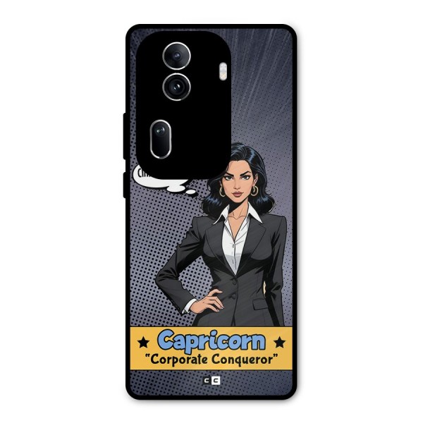 Conqueror Capricorn Metal Back Case for Oppo Reno11 Pro 5G