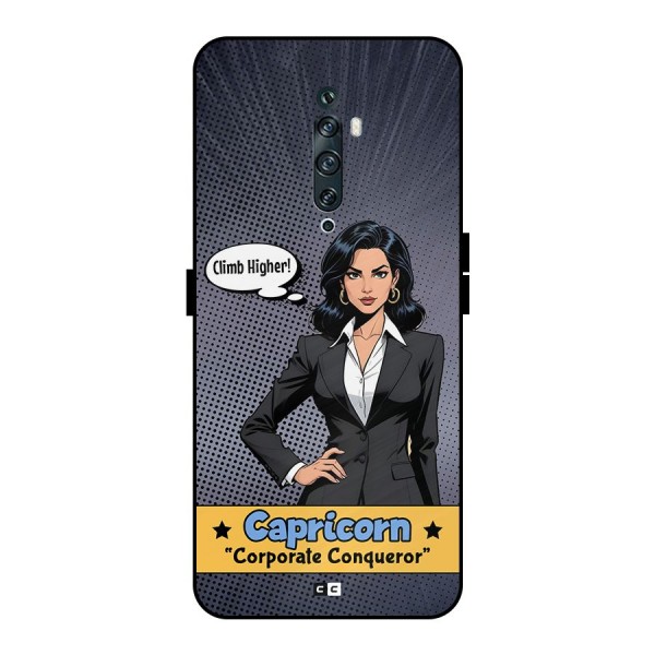 Conqueror Capricorn Metal Back Case for Oppo Reno2 F