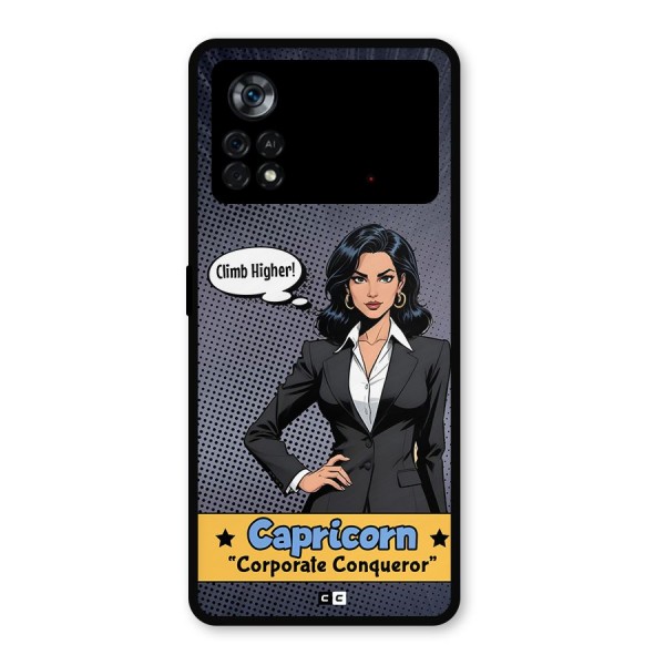 Conqueror Capricorn Metal Back Case for Poco X4 Pro 5G