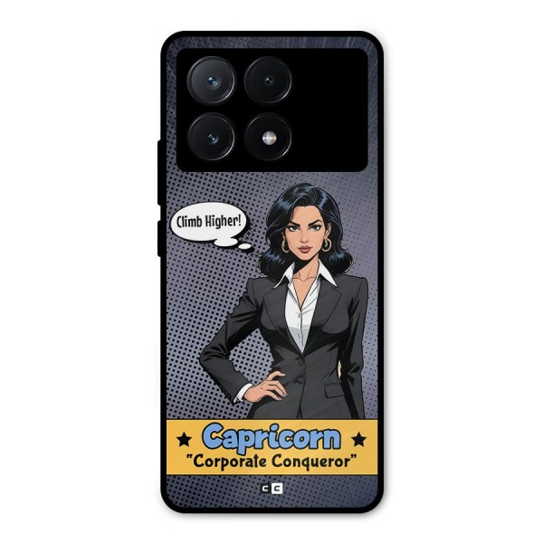 Conqueror Capricorn Metal Back Case for Poco X6 Pro